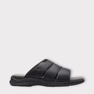 Clarks Walkford Easy Black Leather Men's Sandals 261 72310